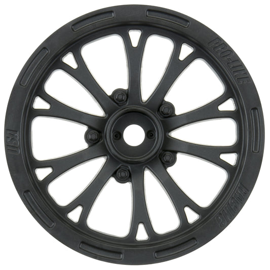 Pro-Line 1:10 Pomona Drag Spec Front 2.2" 12mm Drag Wheels (2) Black PRO2775-03