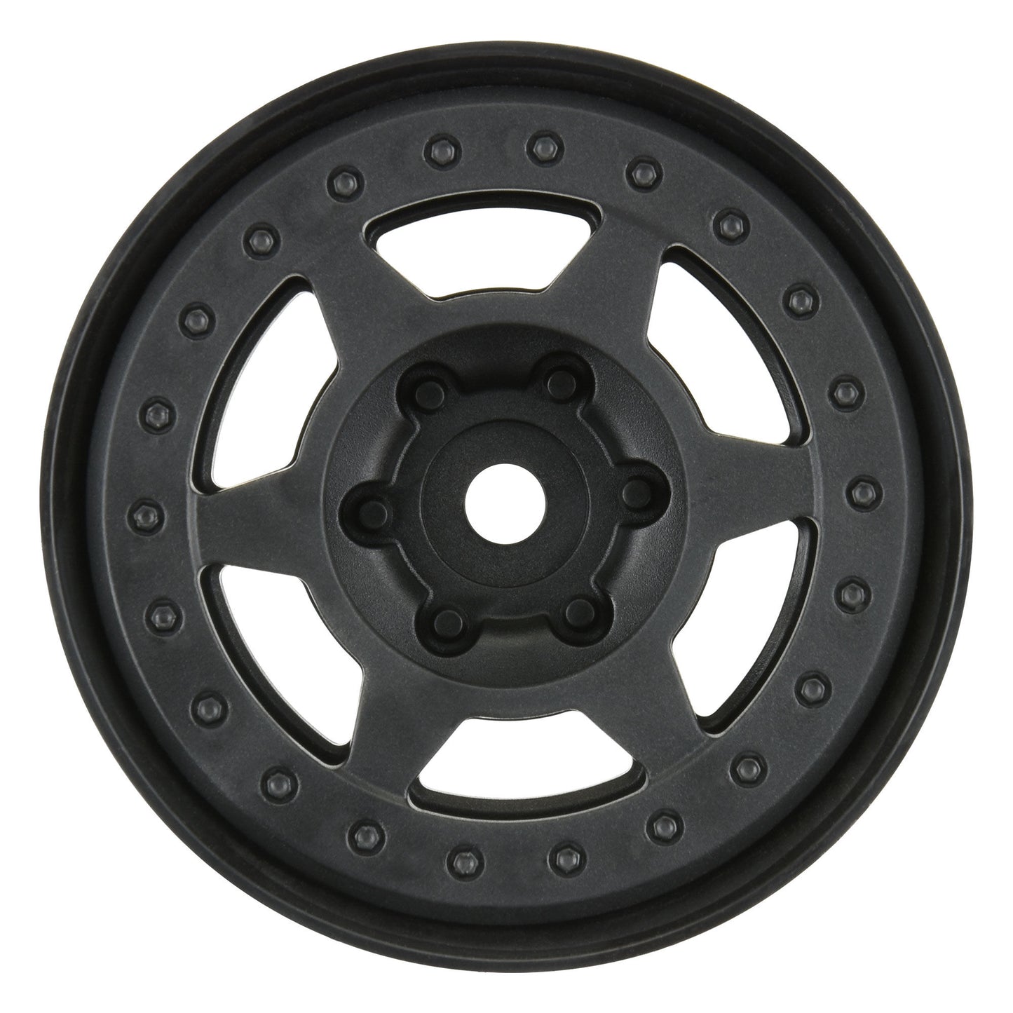 Pro-Line 1:10 Holcomb F/R 1.9" 12mm Crawler Bead-Loc Wheels (2) Black PRO2809-03