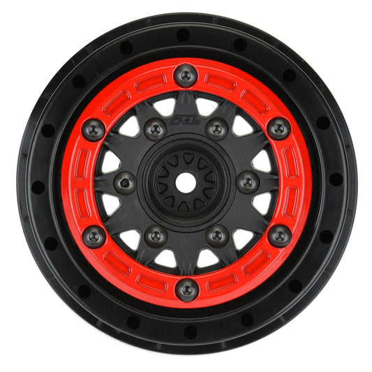 Pro-Line 1:10 Raid Bead-Loc Fr/Rr 2.2"/3.0" 12 & 14mm SC Wheels (2) R PRO2811-04