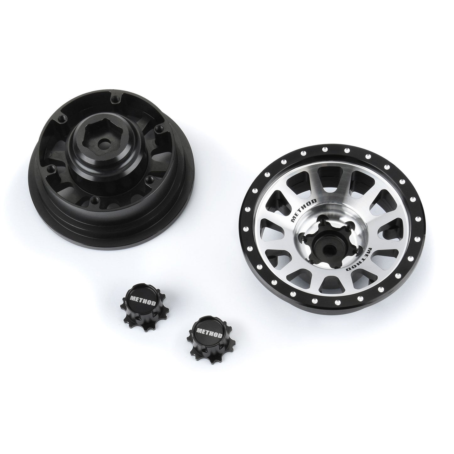 Pro-Line Racing Method 305 Alum 2.9"+2 Offset SCX6 Wheel Faces(2) 1:6 PRO2814-00