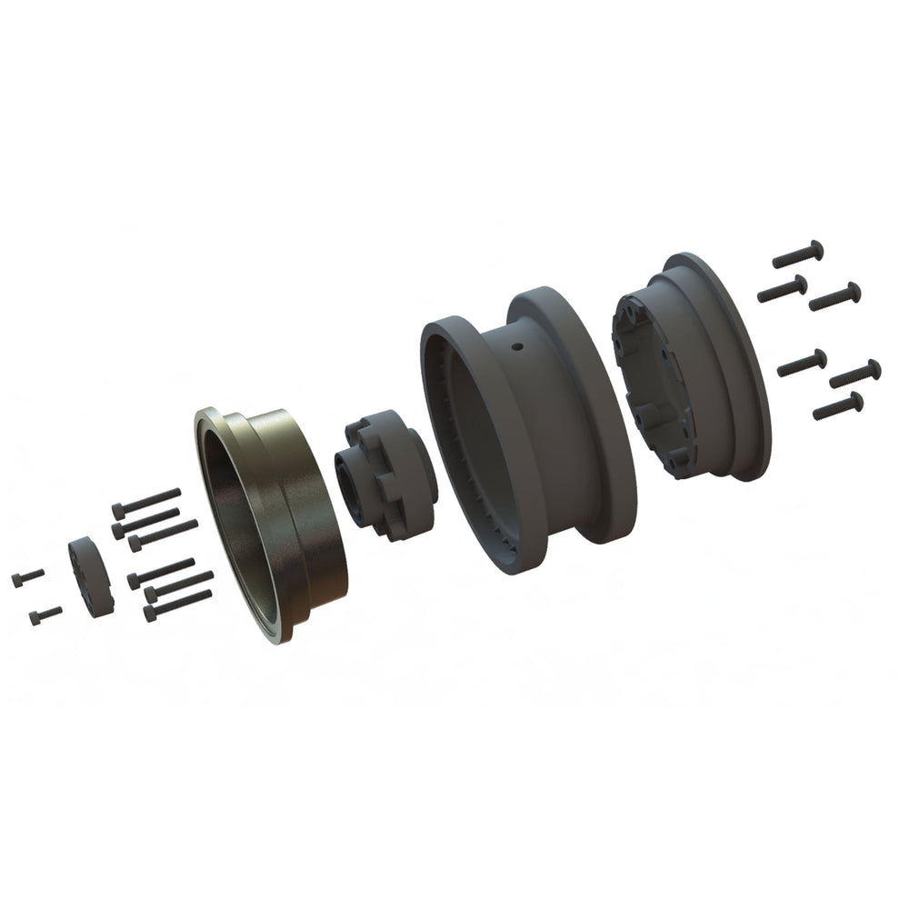 Pro-Line Racing Black Rhino Armory 2.9" Dual Offset SCX6 Wheels 2 1:6 PRO2826-00
