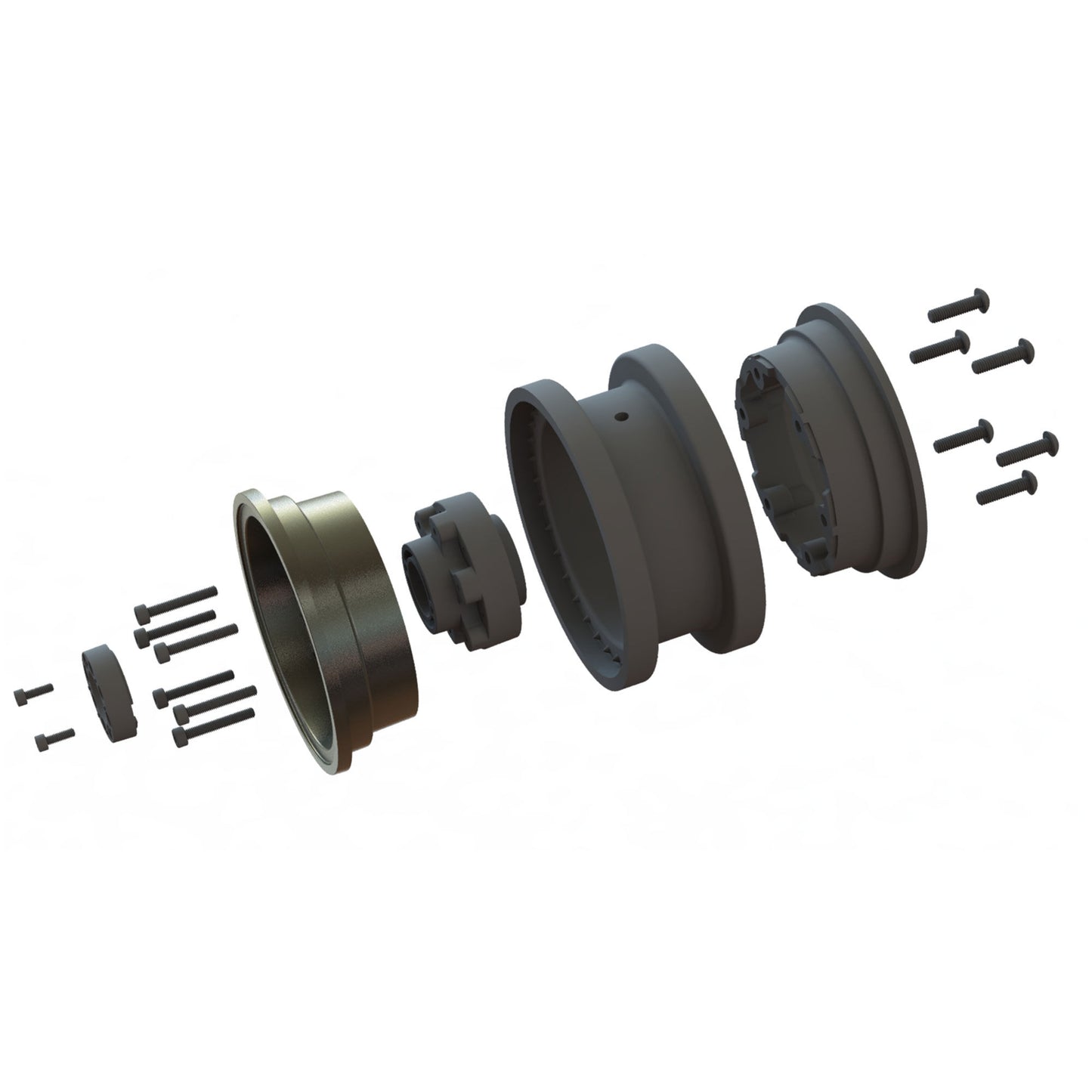 Pro-Line Racing Black Rhino Armory 2.9" Dual Offset SCX6 Wheels 2 1:6 PRO2826-00