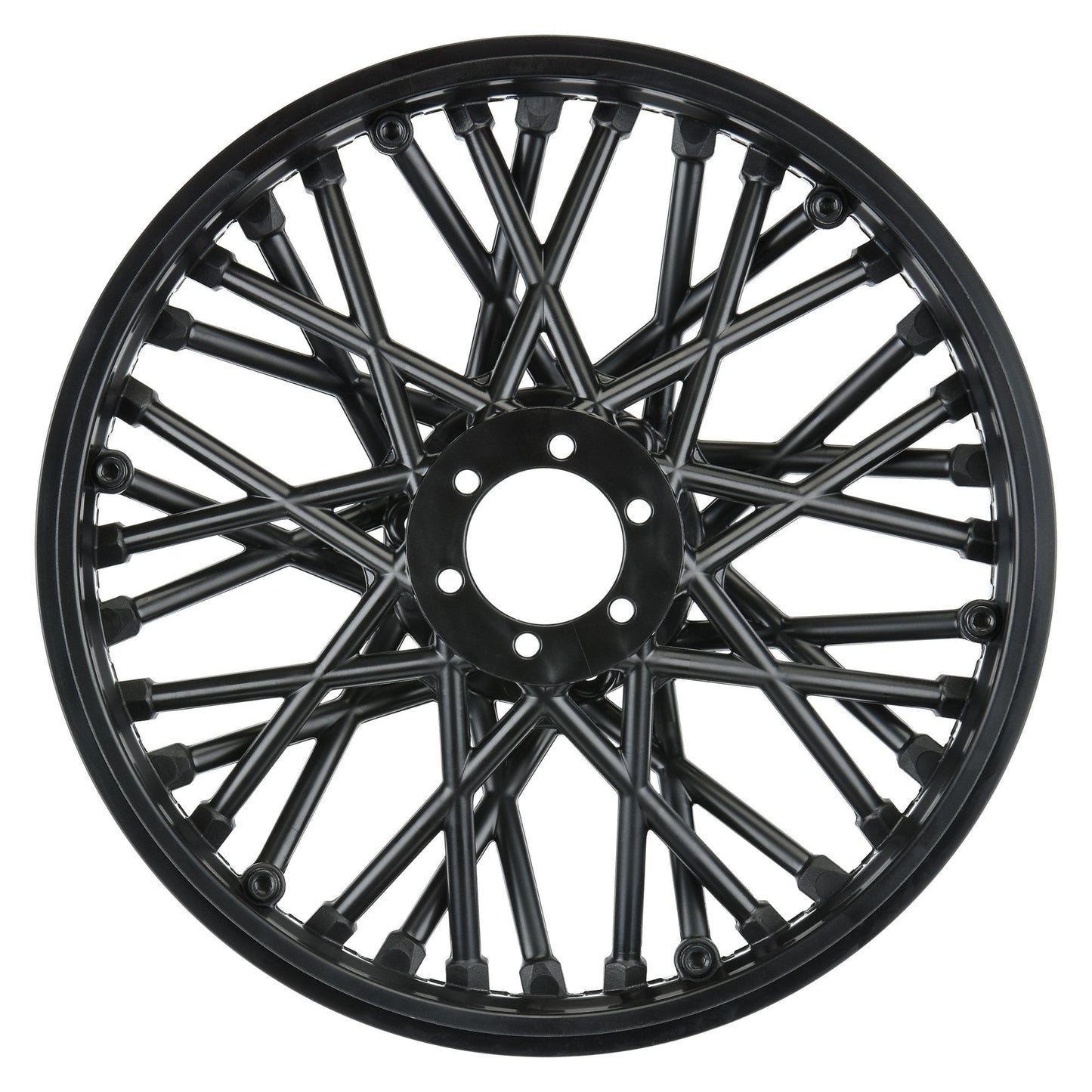 Pro-Line Racing Bullyspoke V2 Bead Front Wheel Black: Promoto-MX 1:4 PRO283203