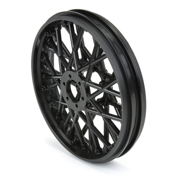 Pro-Line Racing Bullyspoke V2 Bead Front Wheel Black: Promoto-MX 1:4 PRO283203