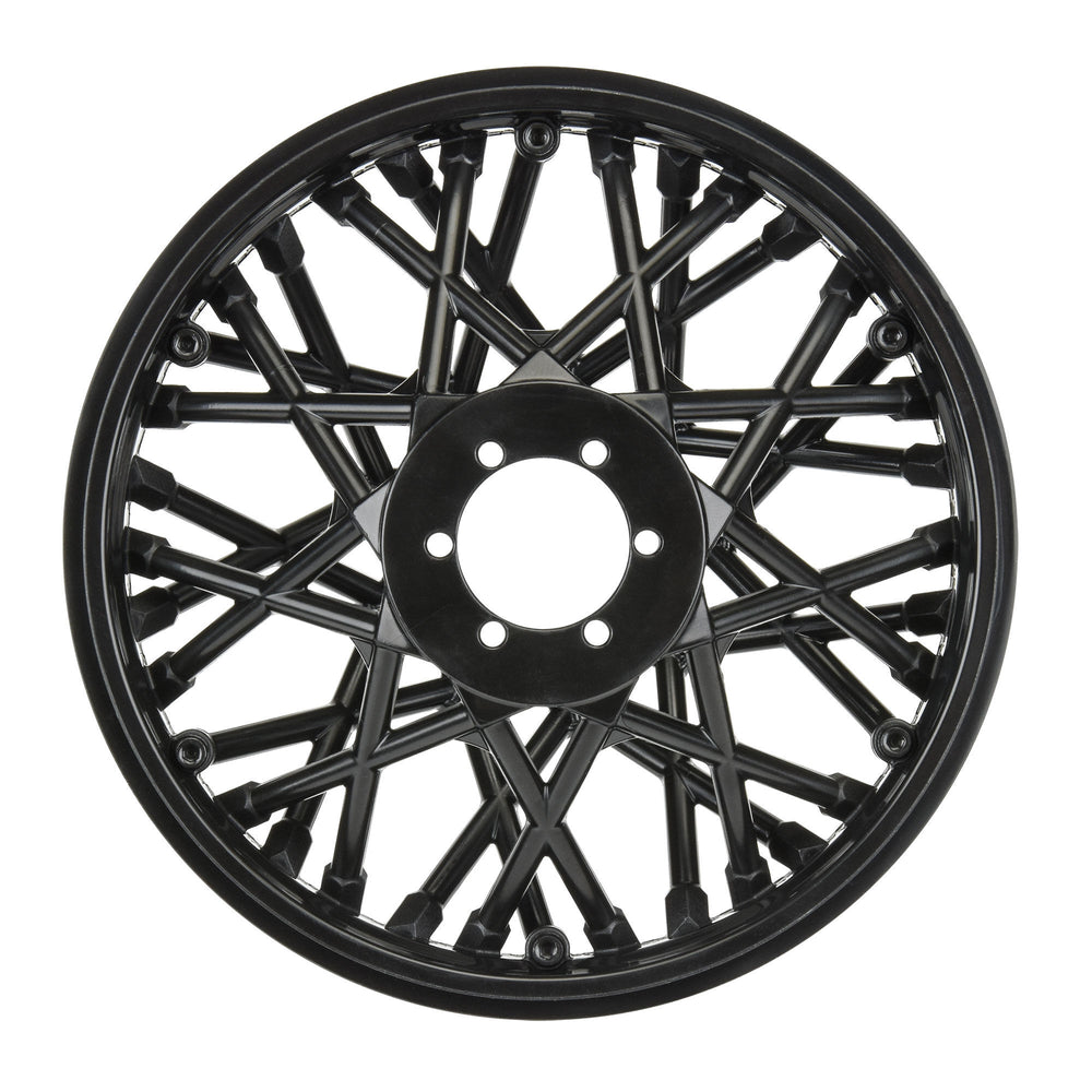 Pro-Line Racing Bullyspoke V2 Bead Rear Wheel Black: Promoto-MX 1:4 PRO283303