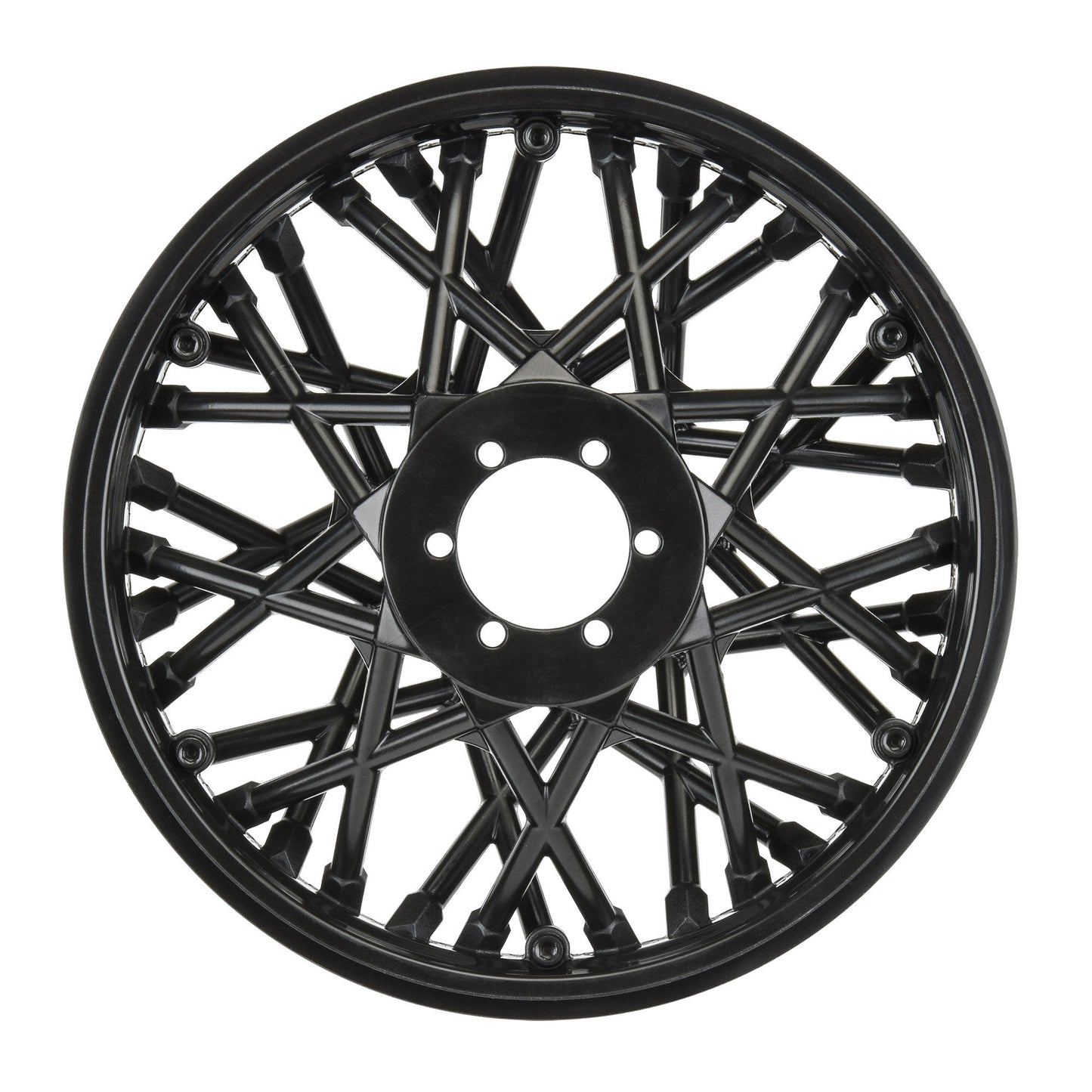 Pro-Line Racing Bullyspoke V2 Bead Rear Wheel Black: Promoto-MX 1:4 PRO283303