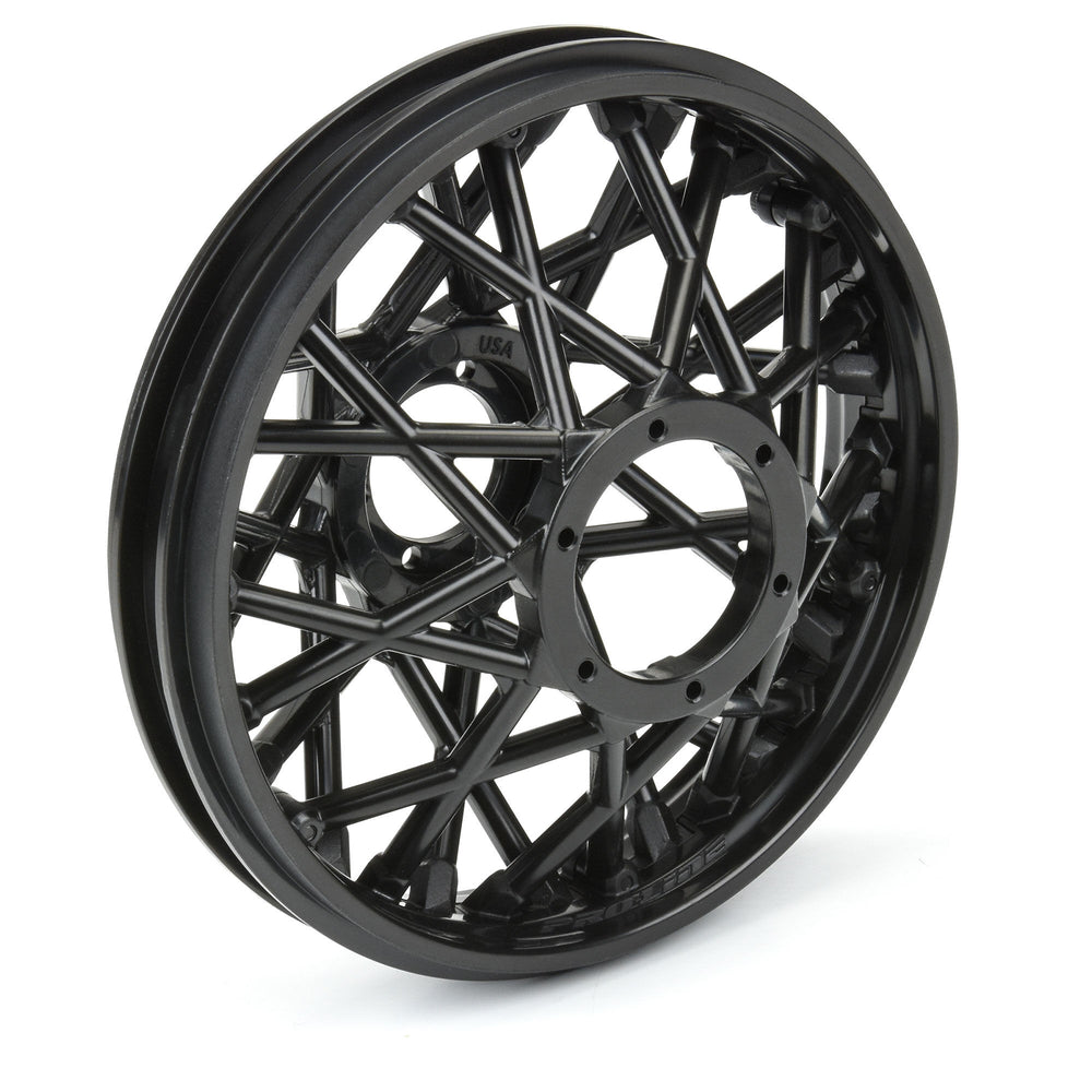 Pro-Line Racing Bullyspoke V2 Bead Rear Wheel Black: Promoto-MX 1:4 PRO283303