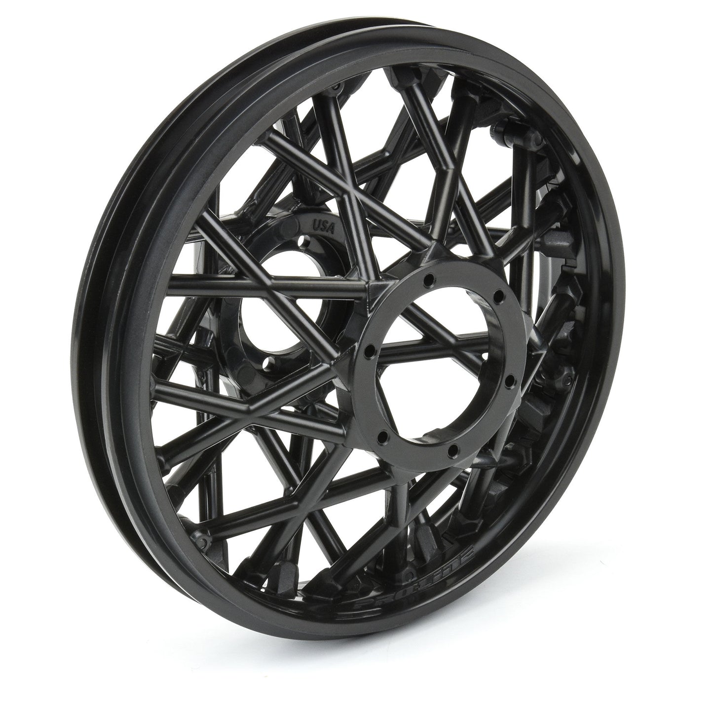 Pro-Line Racing Bullyspoke V2 Bead Rear Wheel Black: Promoto-MX 1:4 PRO283303