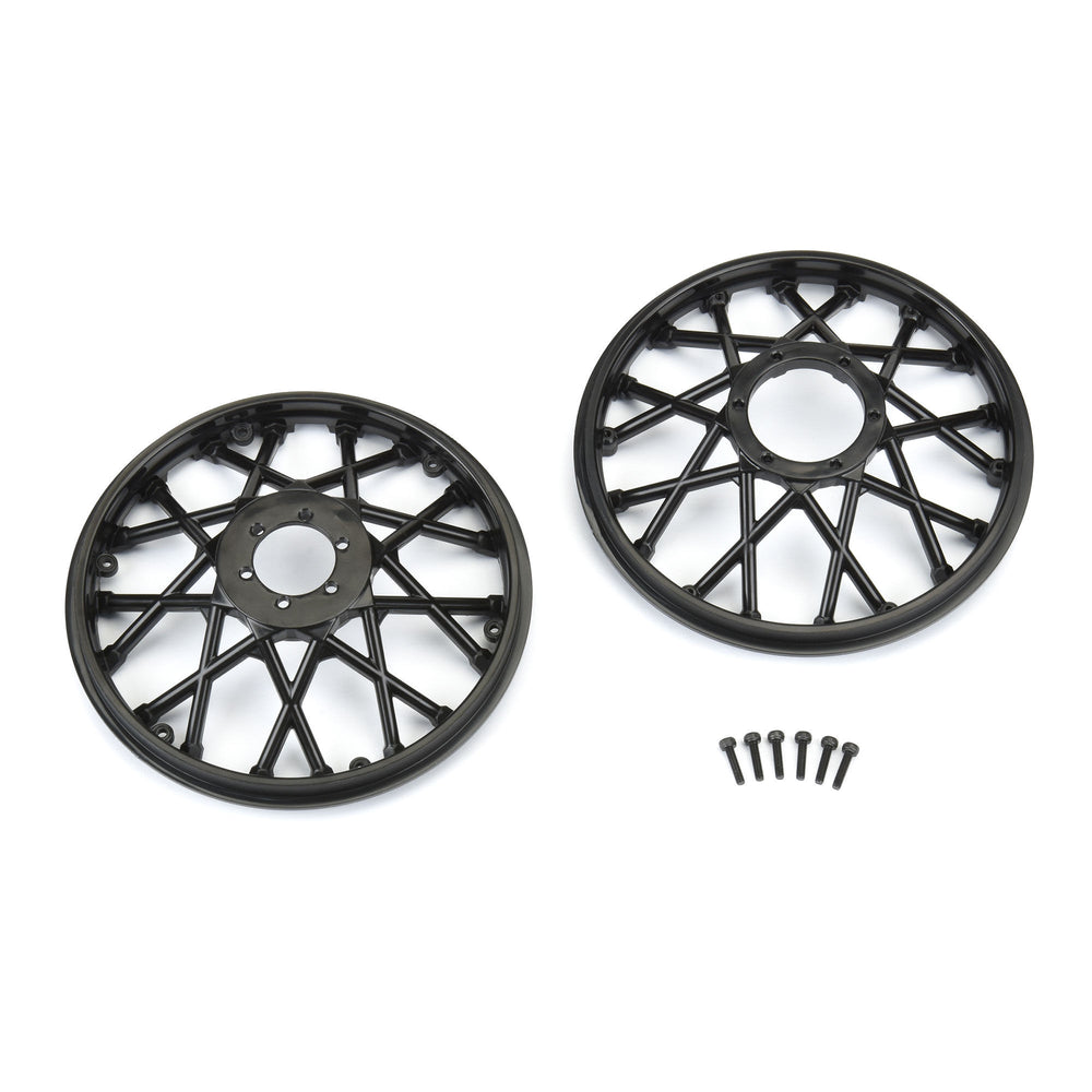 Pro-Line Racing Bullyspoke V2 Bead Rear Wheel Black: Promoto-MX 1:4 PRO283303