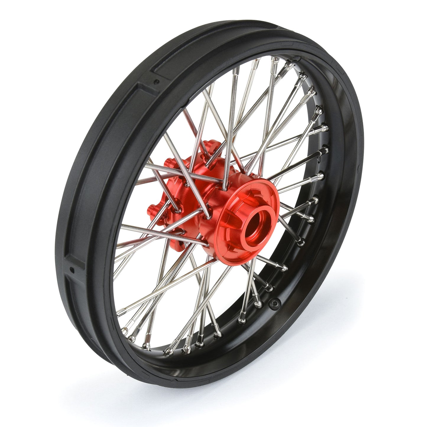 Pro-Line Racing ProSpec Aluminum V2 Bead Front Wheel Black/Red 1 1:4 PRO283600T2