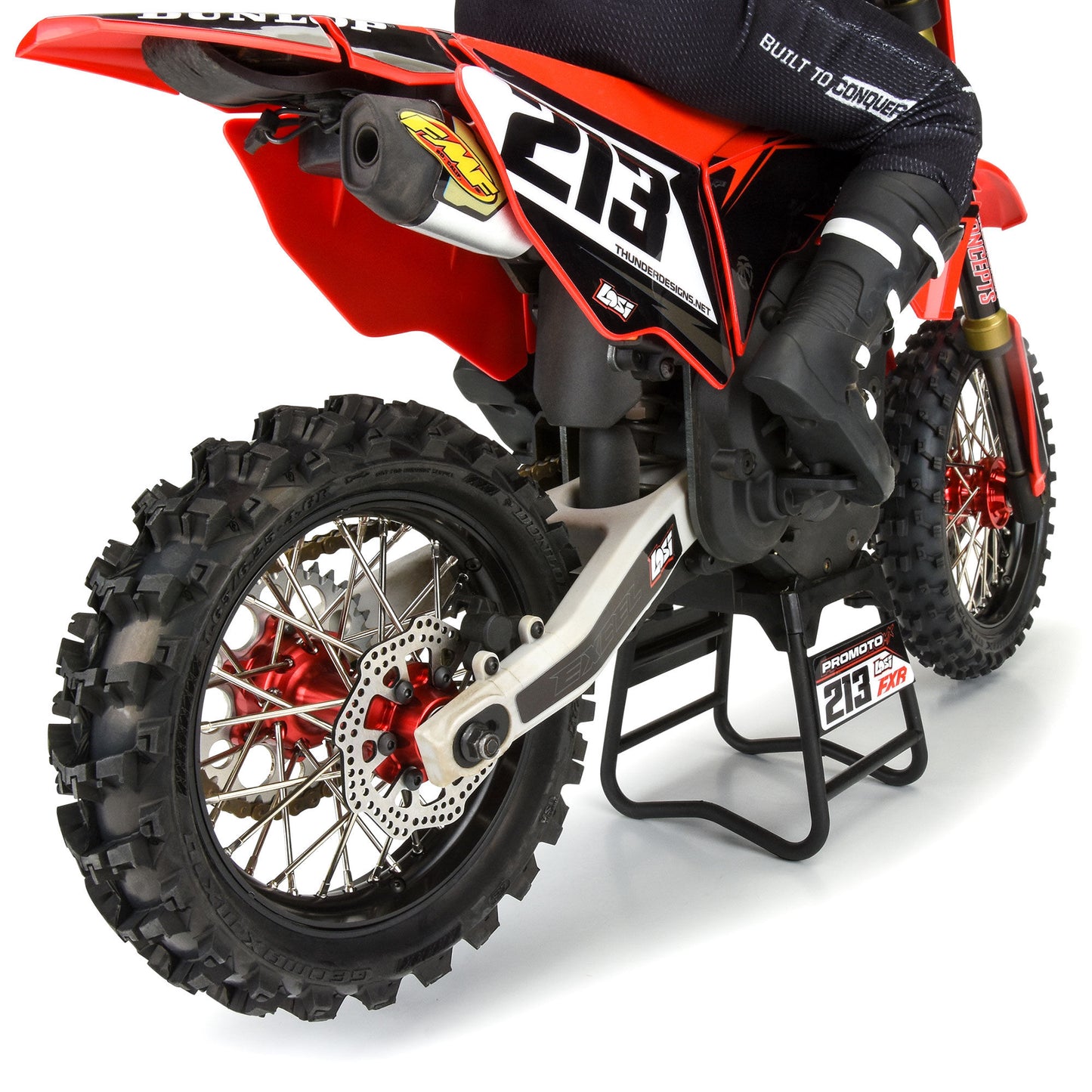 Pro-Line Racing Pro-Spec Aluminum V2 Bead Rear Wheel Black/Red 1 1:4 PRO283700T2
