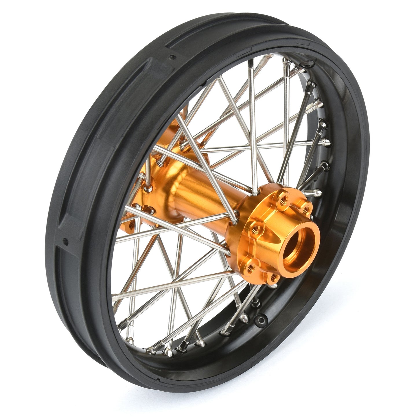 Pro-Line Racing ProSpec Aluminum V2 Bead Rear Wheel Black/Gold 1 1:4 PRO283700T3