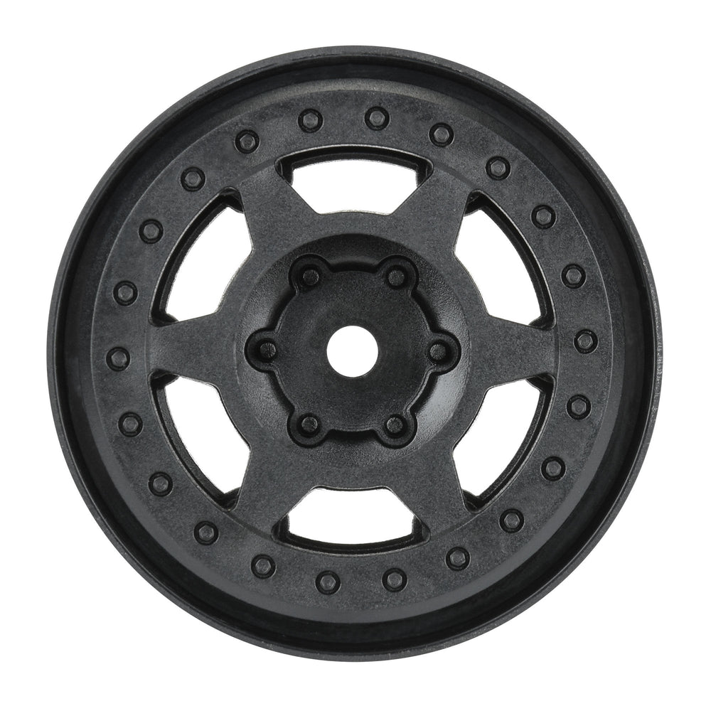 Pro-Line Racing Holcomb F/R 1.55" 12mm Crawler Loc Wheels 2 Black 1:10 PRO284200