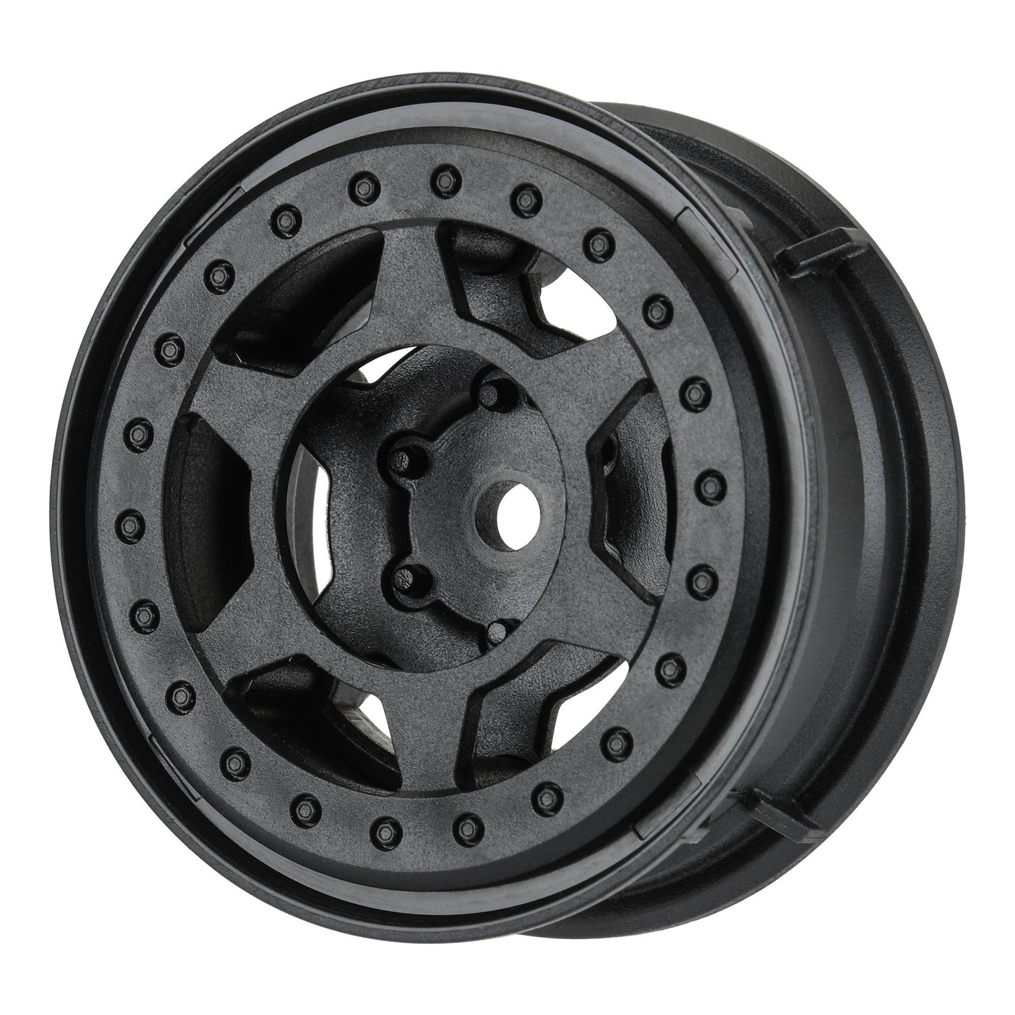 Pro-Line Racing Holcomb F/R 1.55" 12mm Crawler Loc Wheels 2 Black 1:10 PRO284200
