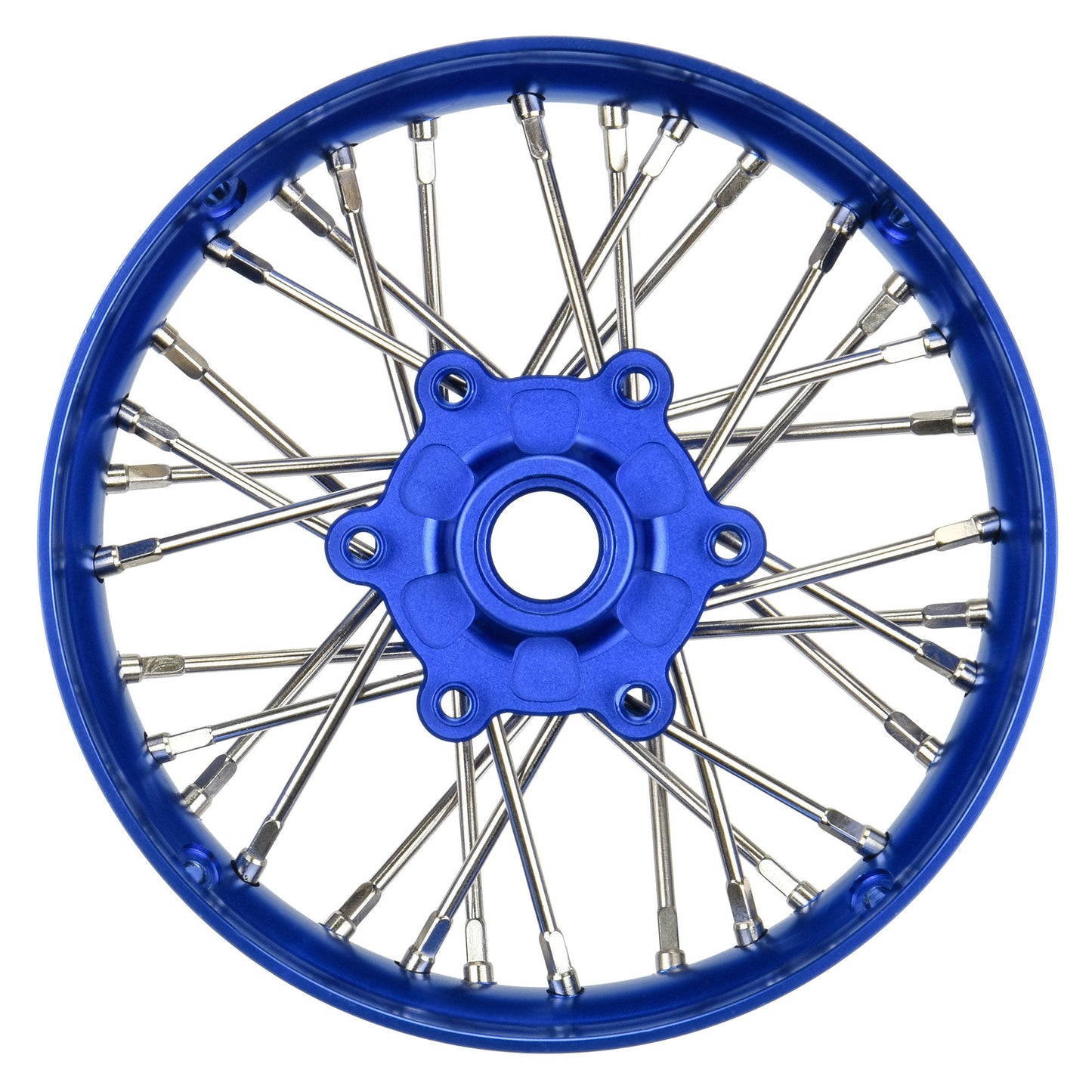 Pro-Line Racing Pro-Spec Alumi V2 Bead Front Wheel Blue/Blue (1) 1:4 PRO284700T1