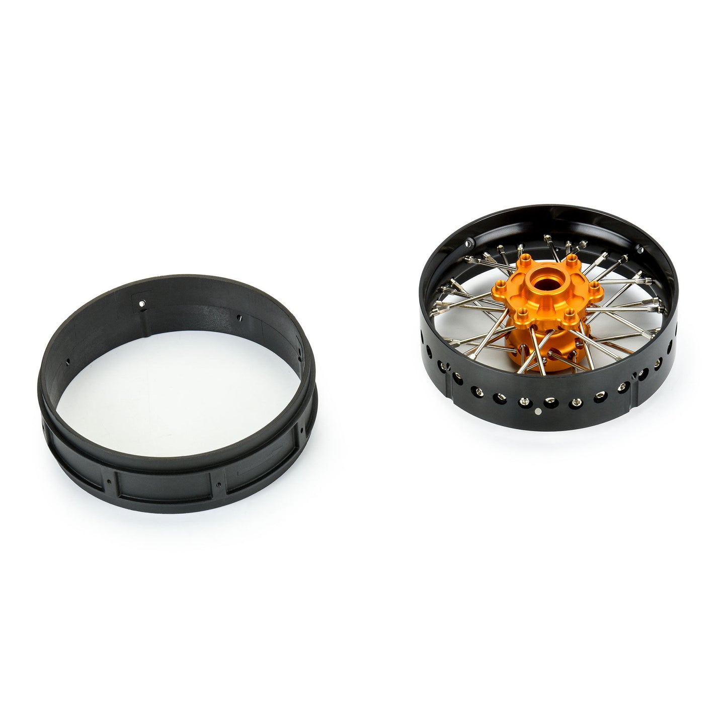 Pro-Line Racing Pro-Spec Aluminum V2 Bead Front Wheel Black/Gold 1:4 PRO284700T3
