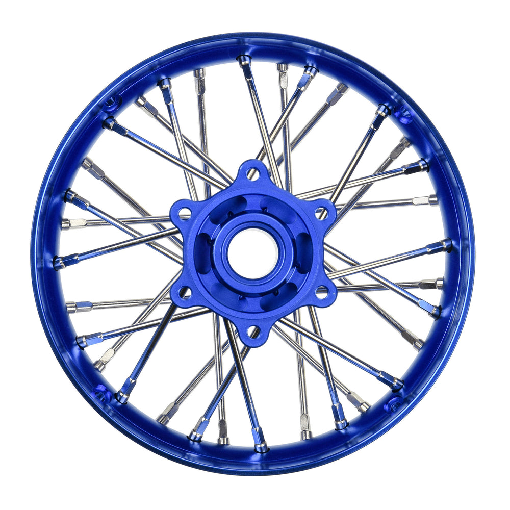 Pro-Line Racing Pro-Spec Aluminum V2 Bead Rear Wheel Blue/Blue 1 1:4 PRO284800T1
