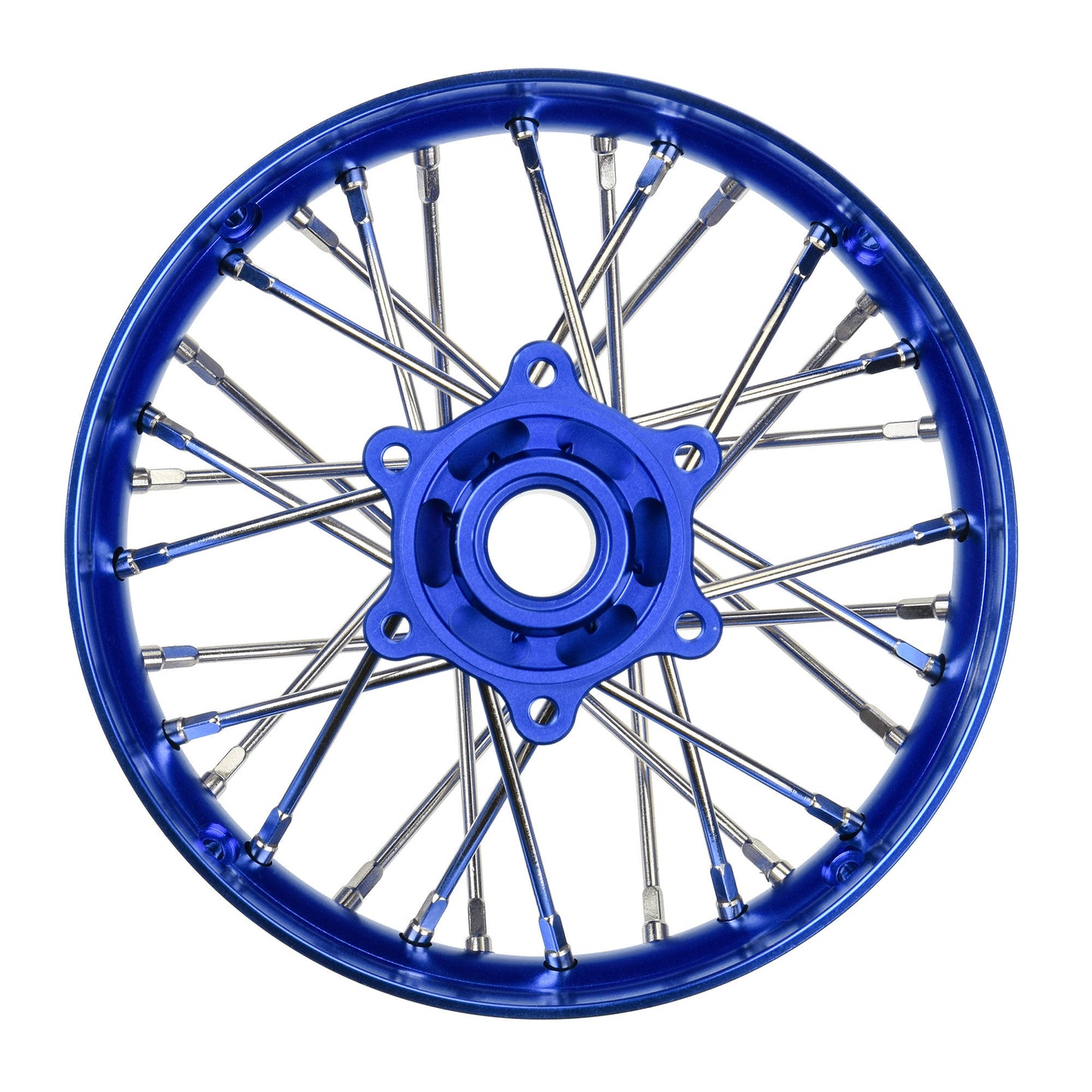 Pro-Line Racing Pro-Spec Aluminum V2 Bead Rear Wheel Blue/Blue 1 1:4 PRO284800T1