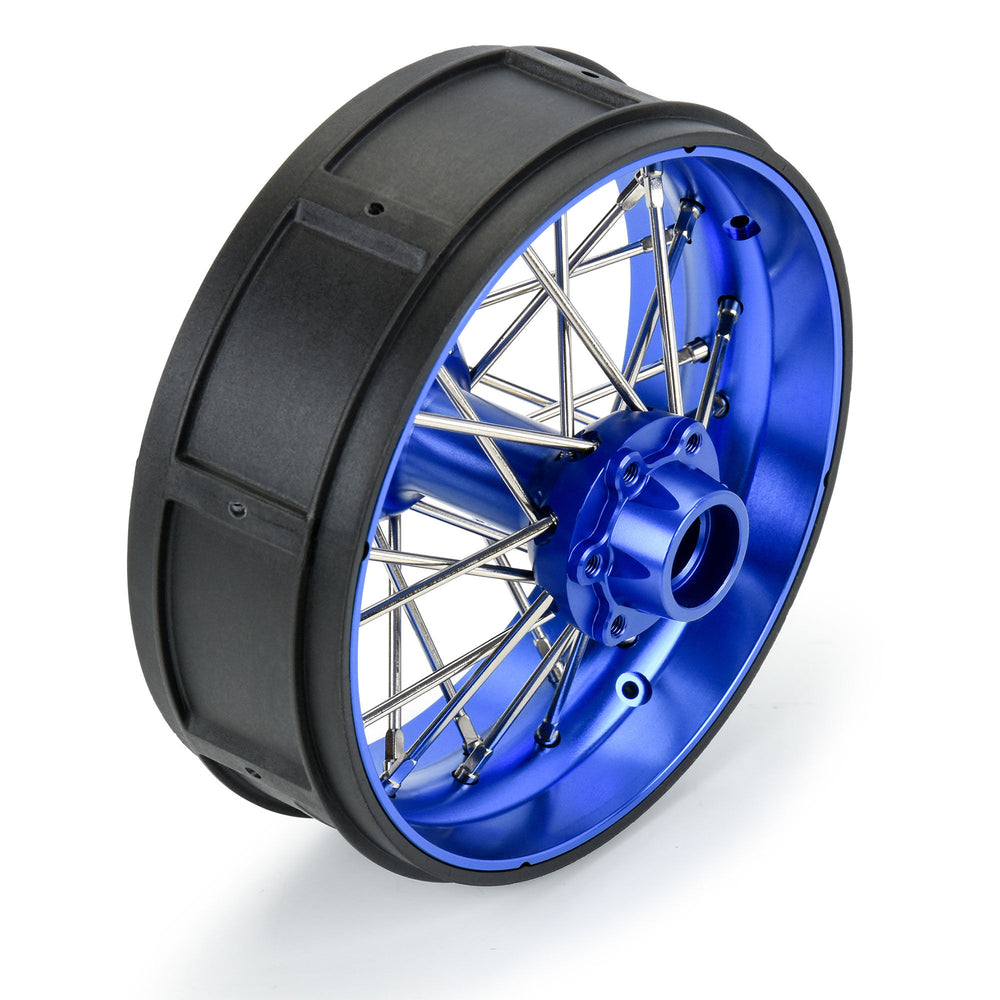 Pro-Line Racing Pro-Spec Aluminum V2 Bead Rear Wheel Blue/Blue 1 1:4 PRO284800T1