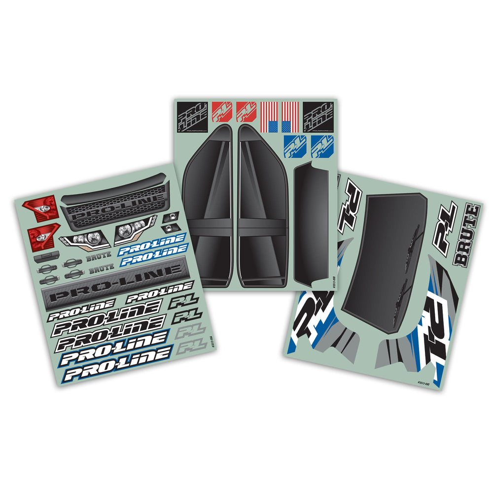 Pro-Line Racing Pre-Cut Brute Bash Armor Black Body: X-MAXX 1:5 PRO3513-18