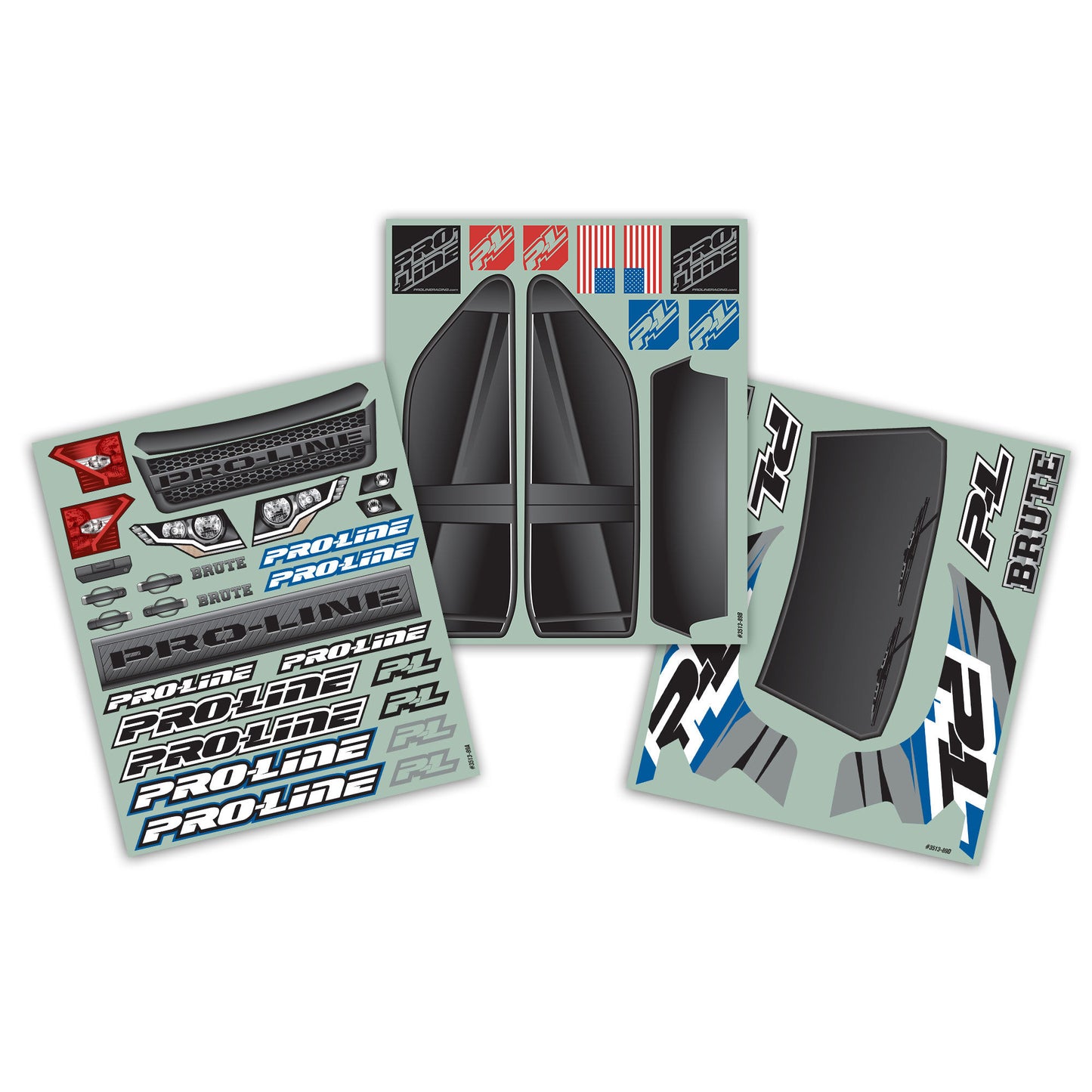 Pro-Line Racing Pre-Cut Brute Bash Armor Black Body: X-MAXX 1:5 PRO3513-18