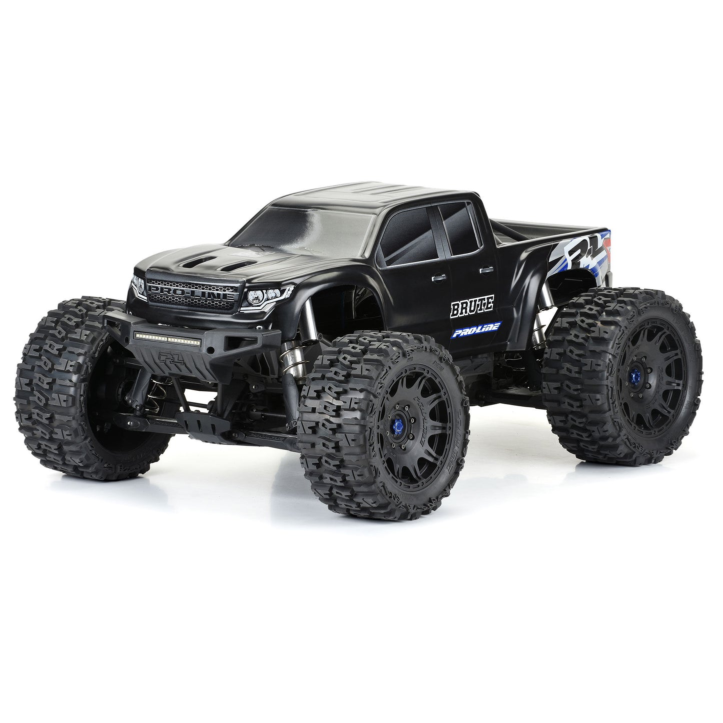 Pro-Line Racing Pre-Cut Brute Bash Armor Black Body: X-MAXX 1:5 PRO3513-18