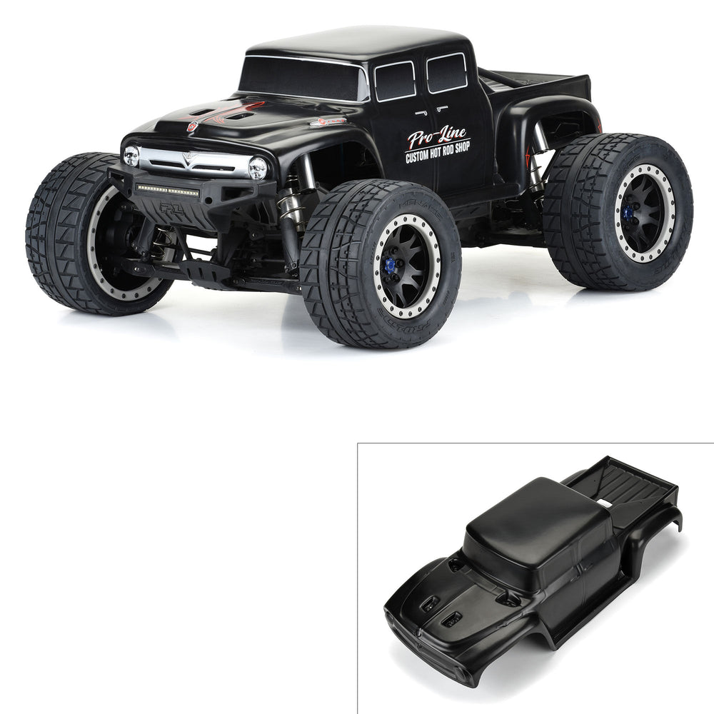 Pro-Line Racing Pre-Cut Ford F-100 Bash Armor Black Body: X-MAXX 1:5 PRO361018