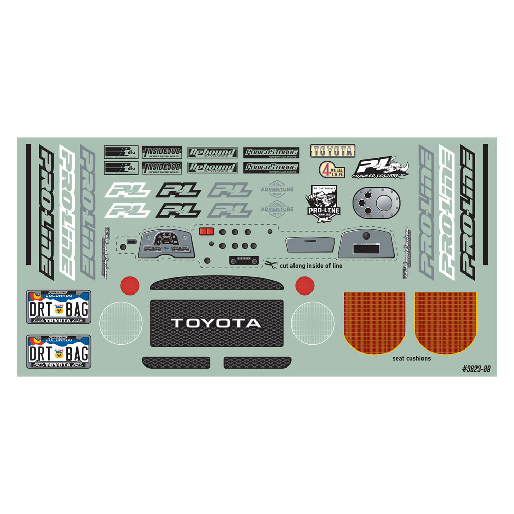 Pro-Line Racing 1979 Toyota LandCruiser FJ40 Clear Body 12.3" WB 1:10 PRO3623-00