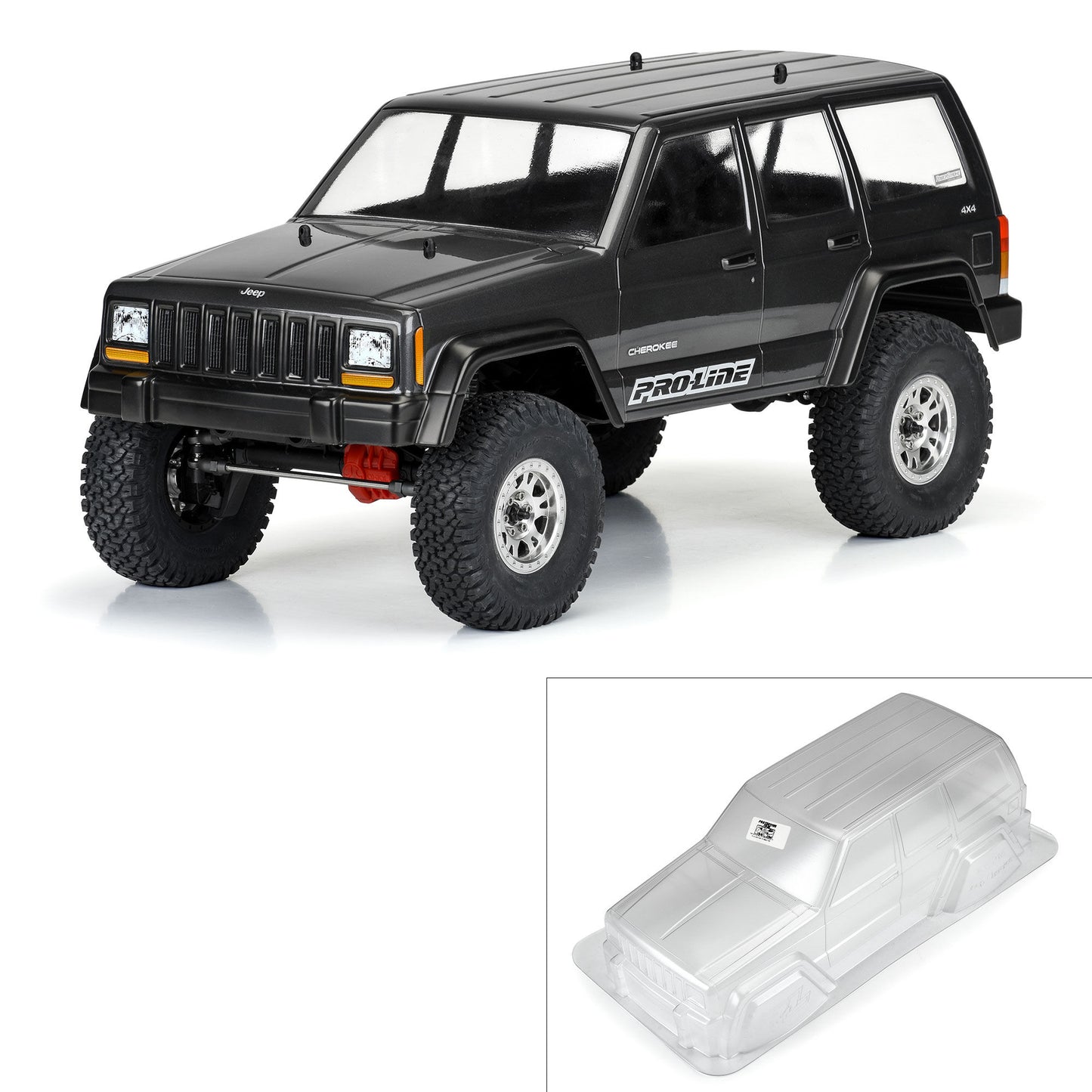 Pro-Line Racing 2001 Jeep Cherokee Clear Body 12.3" Wheelbase C 1:10 PRO363500