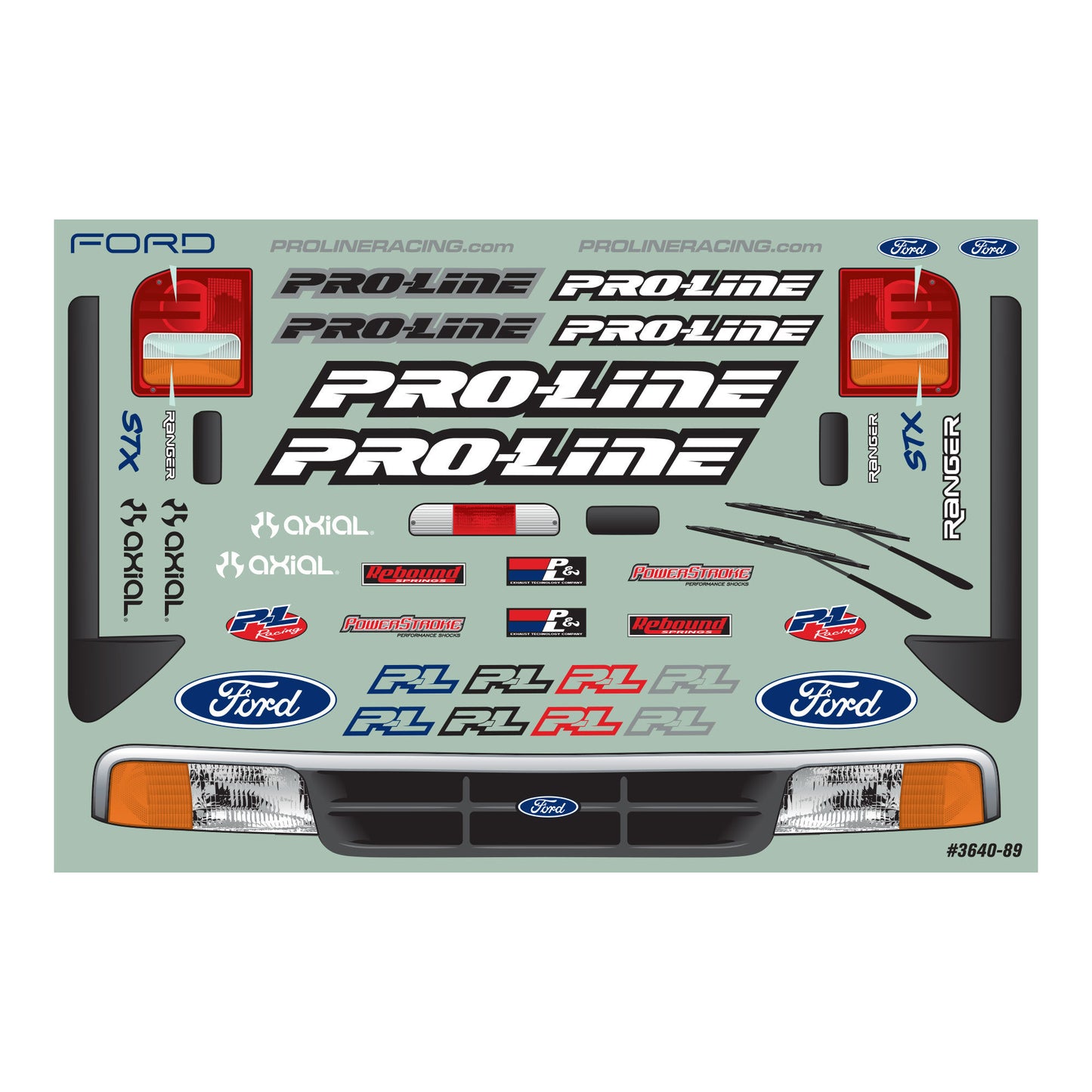 Pro-Line Racing 1993 Ford Ranger Pre-Runner Clear Body 12.3" WB 1:10 PRO364000