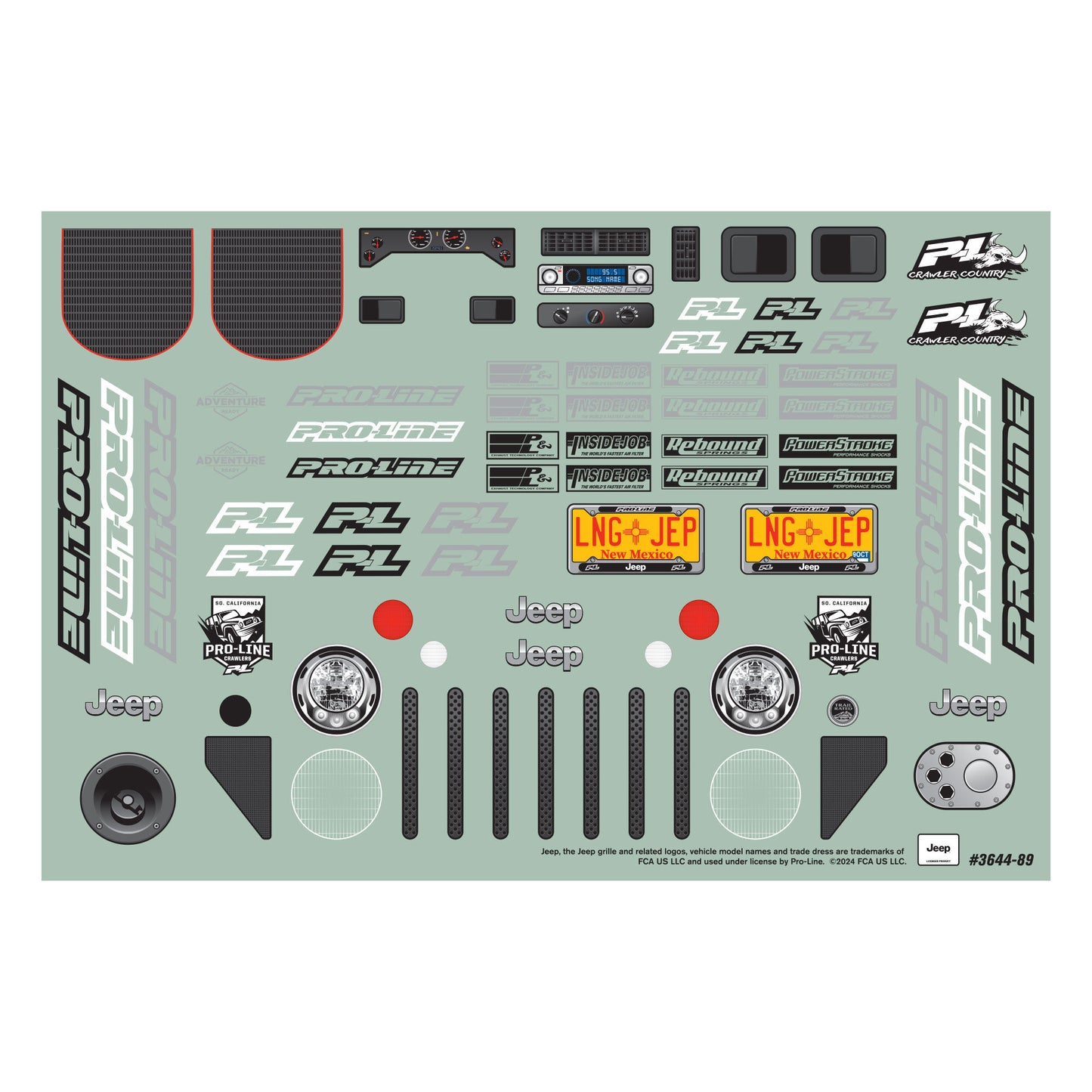 Pro-Line Racing 2004 Jeep LJ Clear Body/Trail Cage 12.3"Wheelbase 1:10 PRO364400