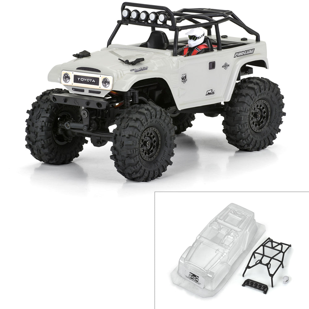 Pro-Line Racing 1979 Toyota Land Cruiser FJ40 Clear Body w/Trail 1:24 PRO366300