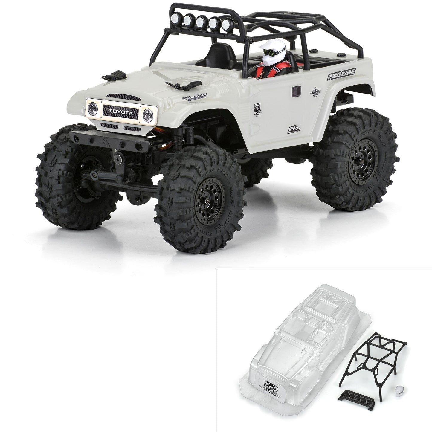 Pro-Line Racing 1979 Toyota Land Cruiser FJ40 Clear Body w/Trail 1:24 PRO366300