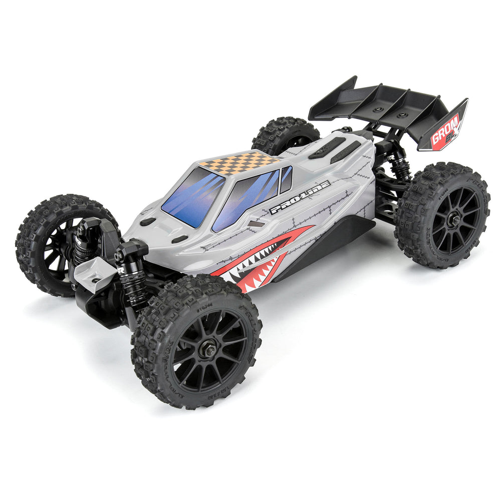 Pro-Line Racing Axis Tough-Color Gray Body: Typhon GROM 1:14 PRO367114