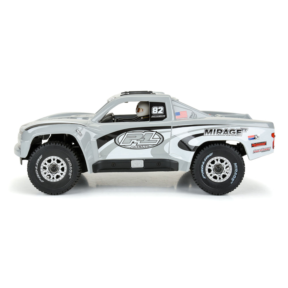 Pro-Line Racing Pre-Cut 2019 Chevy Trophy Truck Tough Gray Body: 1:16 PRO367514