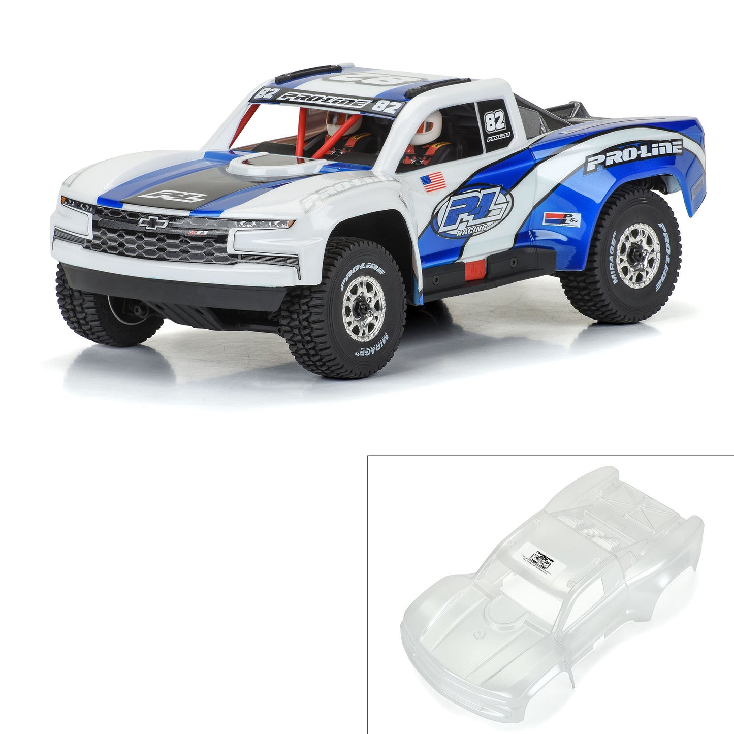 Pro-Line Racing Pre-Cut 2019 Chevy Silverado Truck Clear Body 1:16 PRO367517