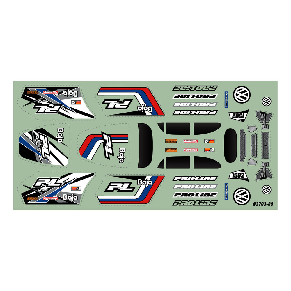 Pro-Line Racing VW Baja Bug Clear Body: Micro-T 1:28 PRO370300