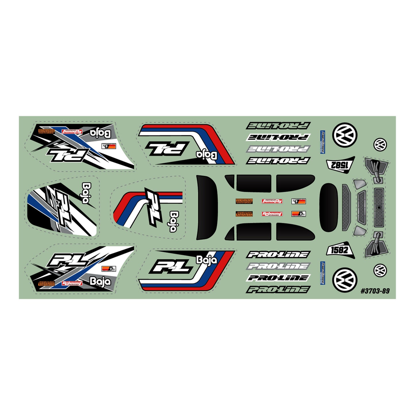 Pro-Line Racing VW Baja Bug Clear Body: Micro-T 1:28 PRO370300