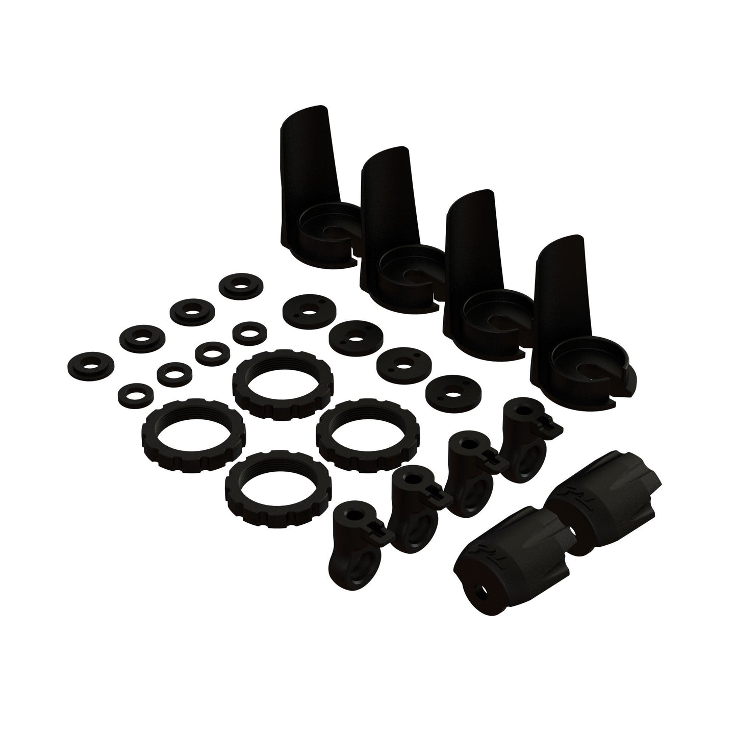 Pro-Line Racing PowerStroke Shock Plastic Replacement Kit: PRO642200 PRO642252