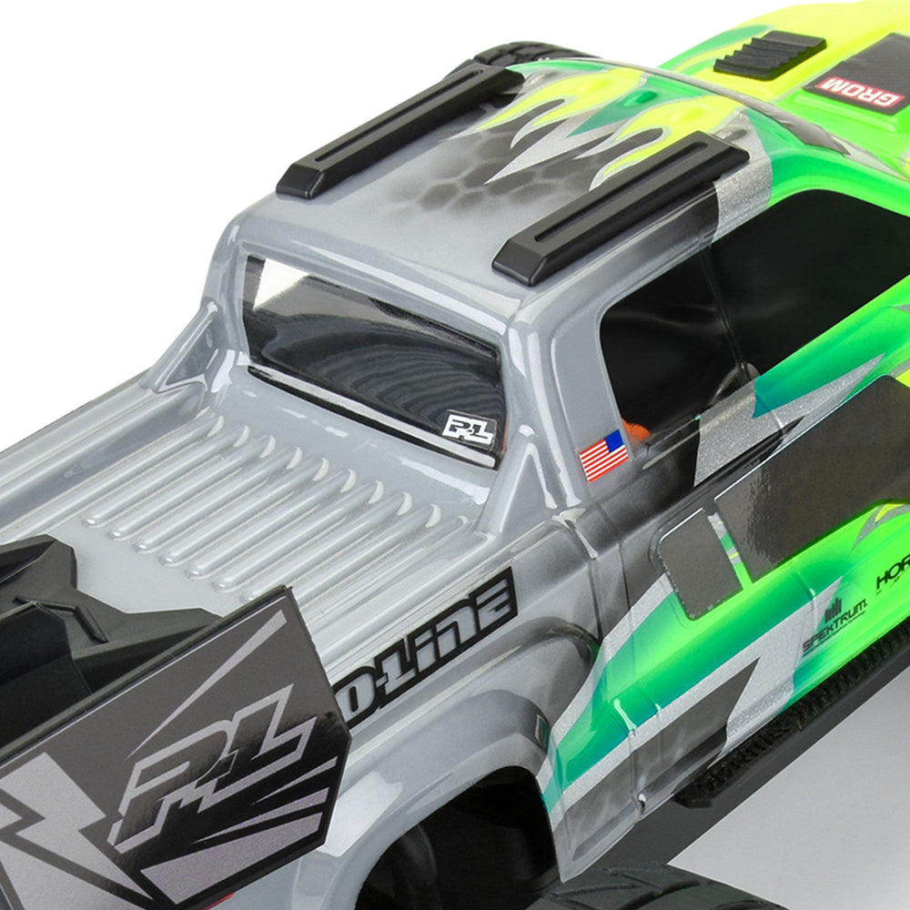 Pro-Line Racing Sector Wing Set and Roof Skids Black Granite GROM 1:18 PRO642300