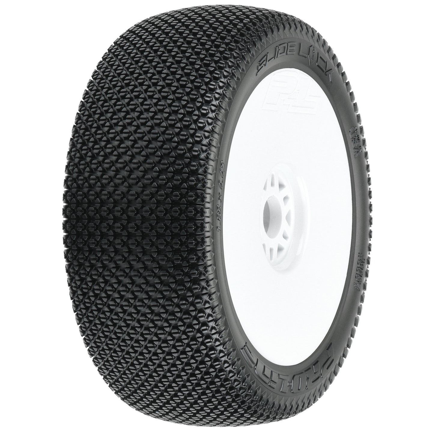 Pro-Line 1:8 Slide Lock S3 Front/Rear Buggy Tires Mounted 17mm White PRO9064-233