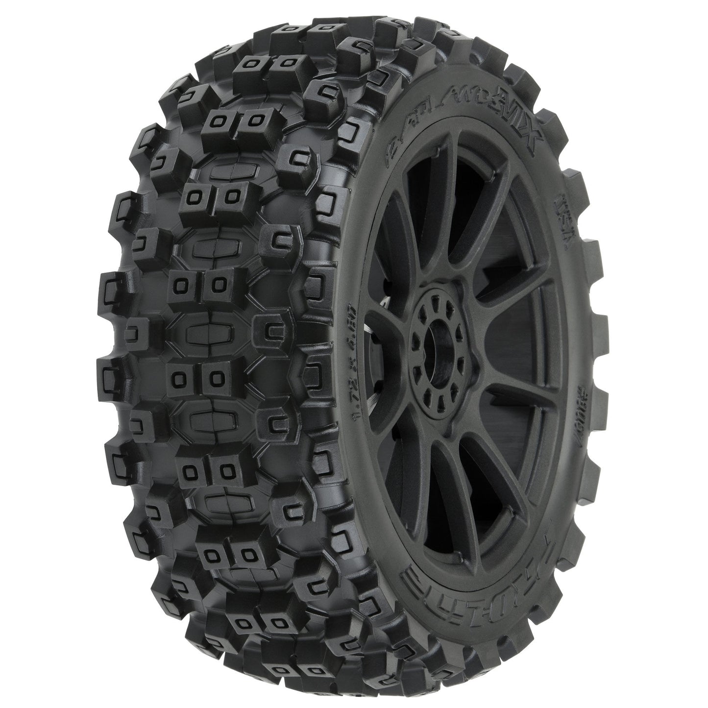 Pro-Line 1:8 Badlands MX M2 Fr/Rr Buggy Tires Mounted 17mm Black Mach PRO9067-21