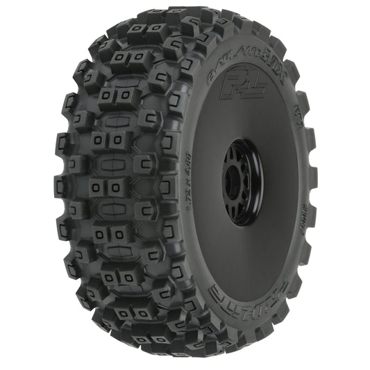 Pro-Line 1:8 Badlands MX M2 Front/Rear Buggy Tires Mounted 17mm Black PRO9067-41