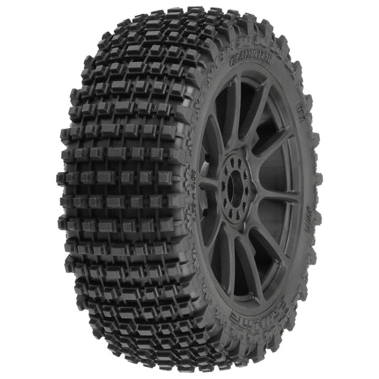 Pro-Line 1:8 Gladiator M2 Fr/Rr Buggy Tires Mounted 17mm Black Mach 1 PRO9074-21