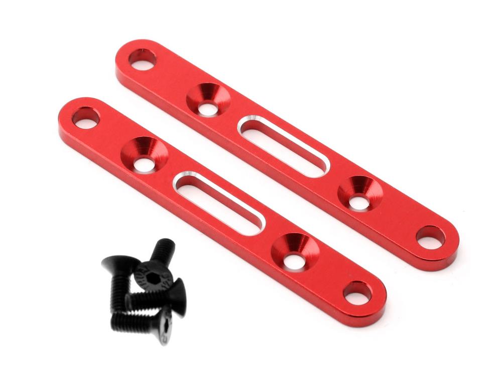 RC Overhaul Front & Rear Sus Arm Mount, Red Aluminum, 4S RCO-AR015R