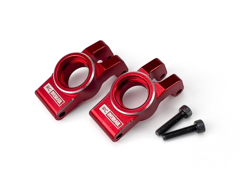RC Overhaul Rear Hubs, Red Aluminum, Grom 1:18 RCO-AR022R