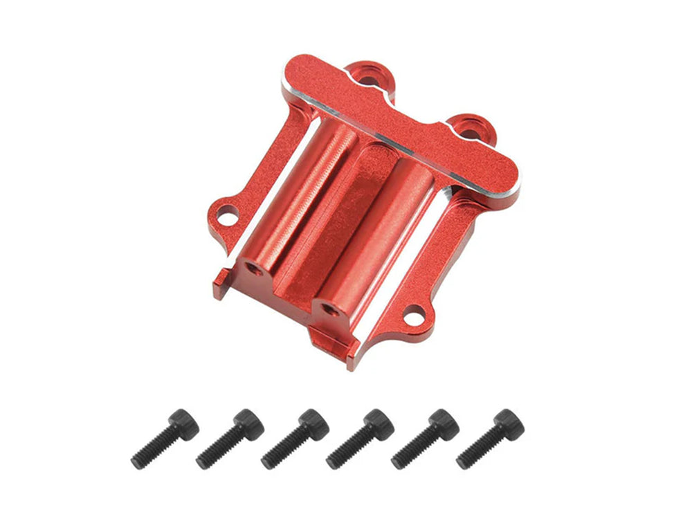 RC Overhaul Rear Gearbox Cover, Red Aluminum, Grom RCO-AR029R