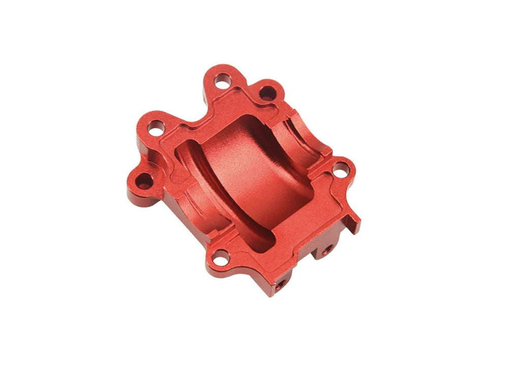 RC Overhaul Rear Gearbox Cover, Red Aluminum, Grom RCO-AR029R