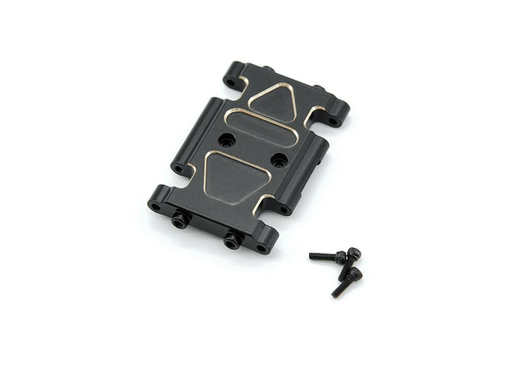 RC Overhaul Centre Skid Plate Black Brass AX24 AX001