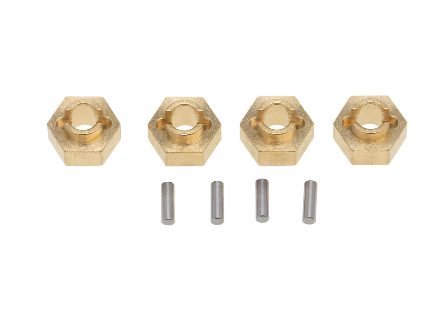 RC Overhaul Wheel Hex Adapter 4pcs Brass AX007
